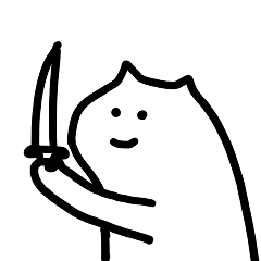 简笔猫咪比心