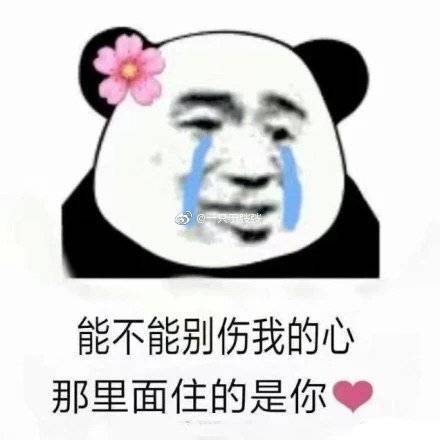 熊猫头流泪表情包