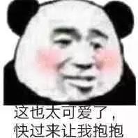 熊猫头可爱抱抱表情包