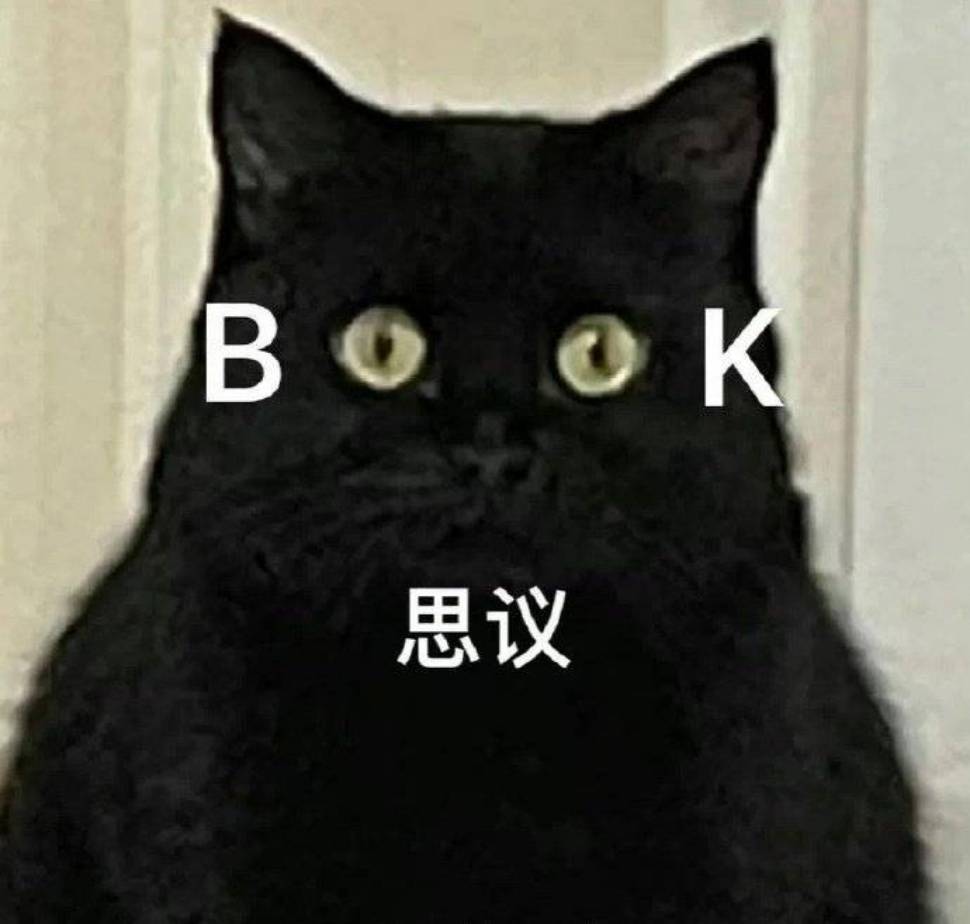 黑猫BK思议表情包