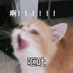 猫咪呕吐表情包
