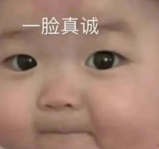 一脸真诚的宝宝