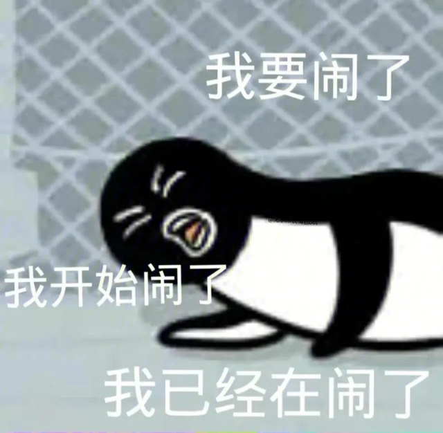 我要开始闹了