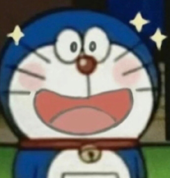 哆啦A梦的惊喜表情