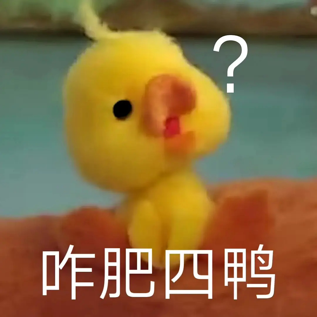 小黄鸭表情包：咋肥四鸭