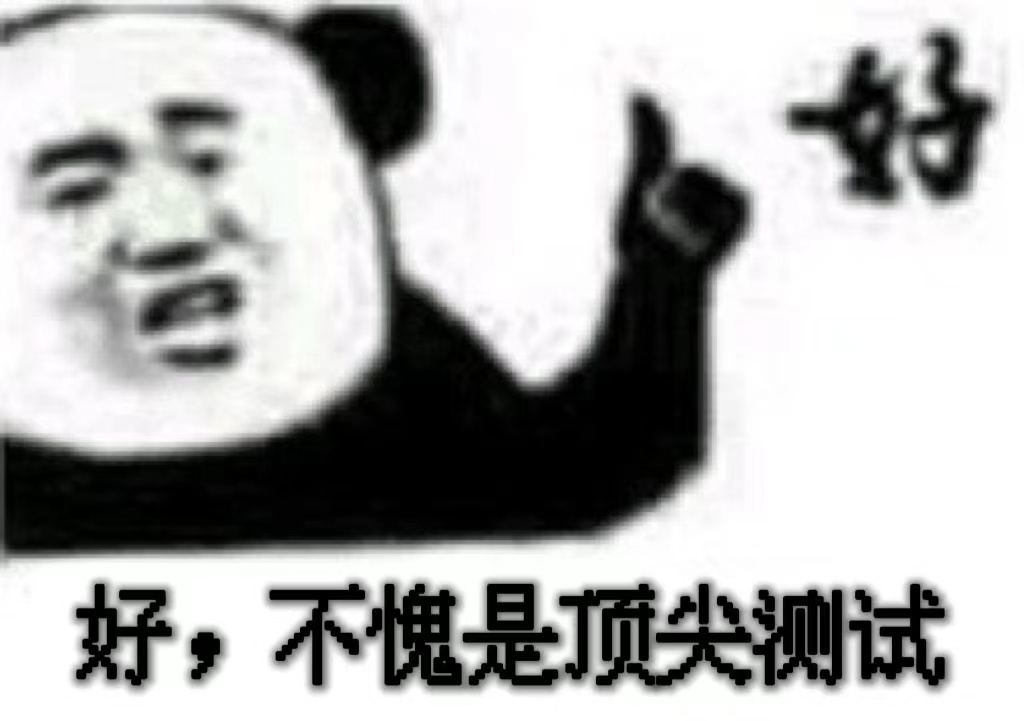 好，不愧是顶尖测试