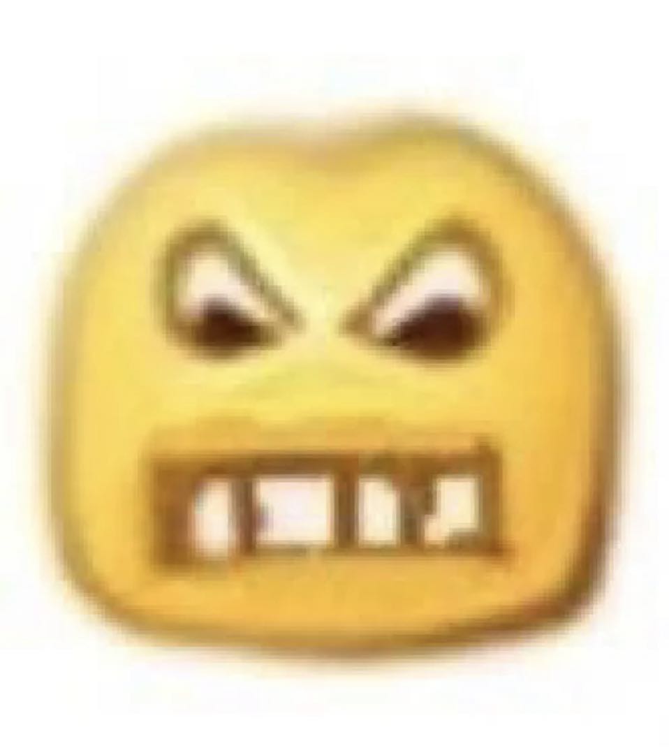 愤怒的卡通表情